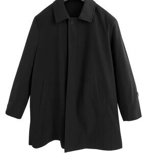 Ike Behar Men’s Black Rain & Stain Repellent Coat Jacket Med – Removable Liner